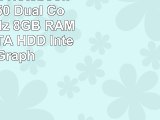 HP 156 Zoll Notebook Intel N3050 Dual Core 2x216 GHz 8GB RAM 750GB SATA HDD Intel HD
