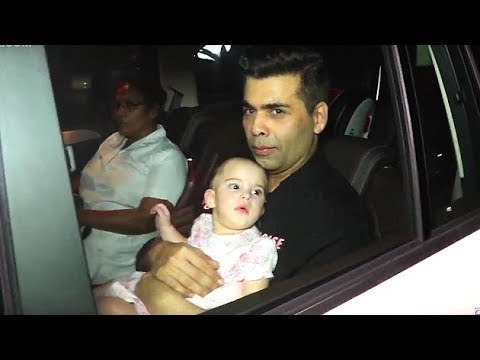 Karan Johar's Twins Yash & Roohi's First Public Appearance At Adira's Birthday