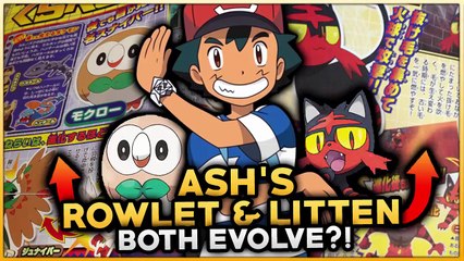 ASH'S ROWLET & LITTEN BOTH EVOLVE! NEW INFORMATION ABOUT THE POKEMON SUN & MOON ANIME!-iH6XDGNCvec