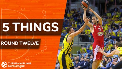 Turkish Airlines EuroLeague, Regular Season Round 12: 5 Things to Know