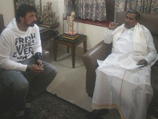 ಸಿ ಎಂ ಸಿದ್ದರಾಮಯ್ಯನವರನ್ನ ಭೇಟಿ ಮಾಡಿದ ನಟ ಸುದೀಪ್ | Oneindia Kannada