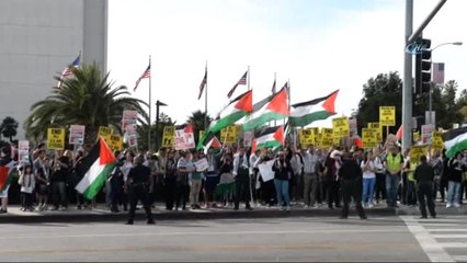 Los Angeles'da Kudüs Kararı Protesto Edildi