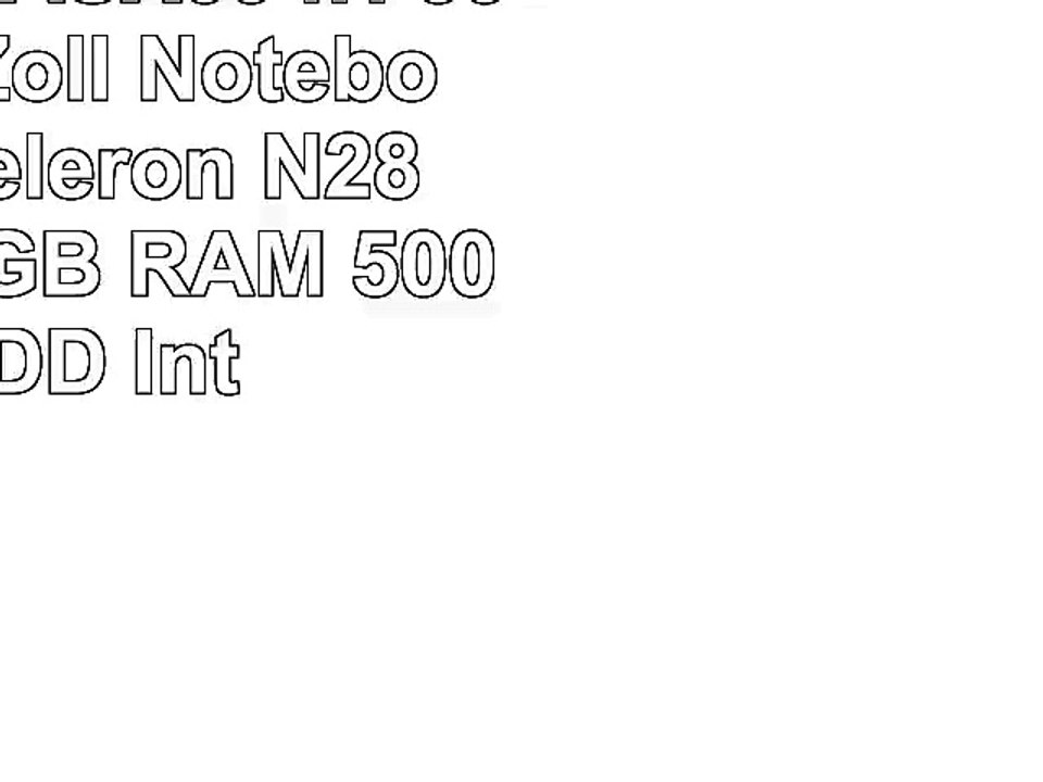 Asus F551MASX094H 396 cm 156 Zoll Notebook Intel Celeron N2815 21GHz 4GB RAM 500GB HDD