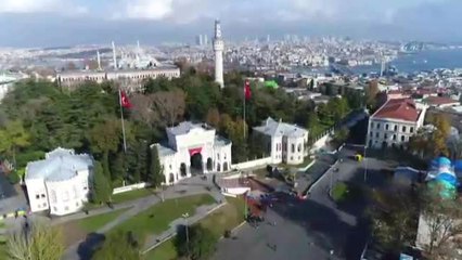 Beyazıt Meydanındaki Çalışma Havadan Görüntülendi