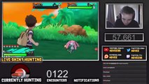 SHINY GRUBBIN AT 122 ENCOUNTERS! Pokémon Sun and Moon Live Shiny Pokemon Hunting Reaction!-DRvJnvOX1CM