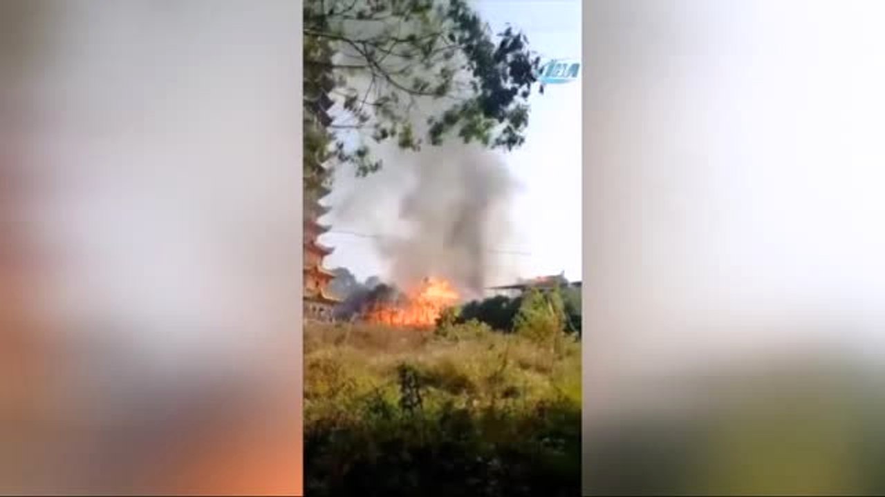 Asya'nın En Yüksek Budist Tapınağı Kül Oldu