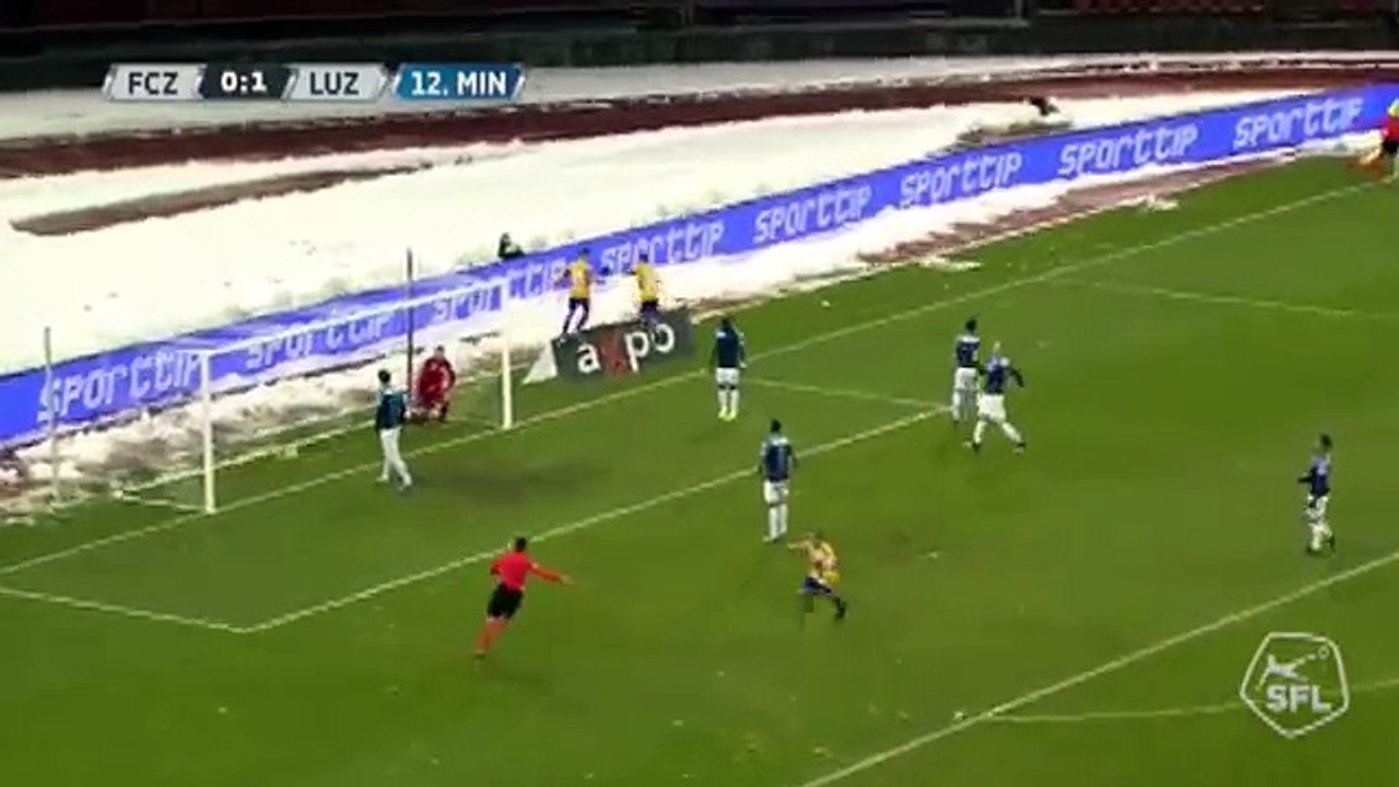 Zurich 0:1 Luzern (Swiss Super League 10 Dezember 2017)