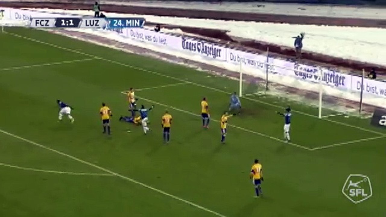 Zurich 1:1 Luzern (Swiss Super League 10 Dezember 2017)