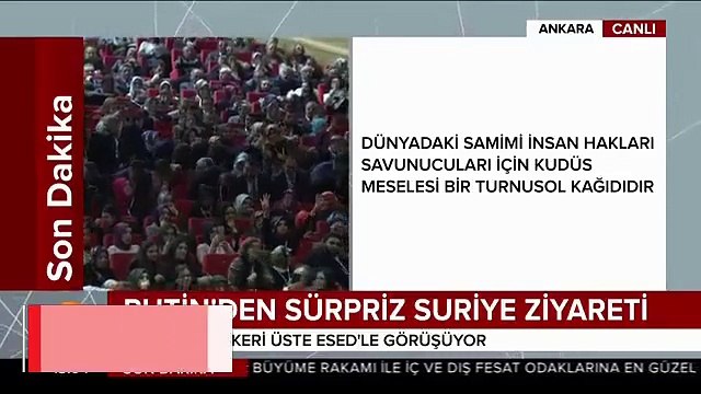 Cumhurbaşkanı Erdoğan: Filistin ve Kudüs konusundaki beyanları takip edeceğiz