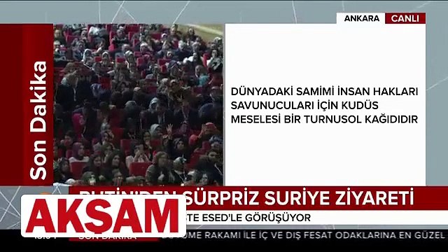 Cumhurbaşkanı Erdoğan: Filistin ve Kudüs konusundaki beyanları takip edeceğiz