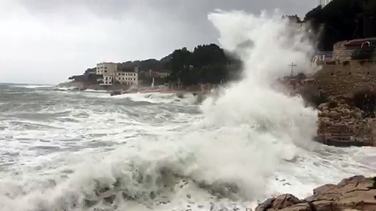 Les images impressionnante de la tempête à Cassis