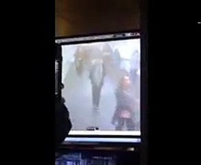 CCTV footage incident Port Authority bus terminal in #NewYorkCity.