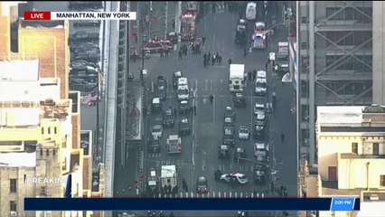 BREAKING NEWS | Report: man had explosive device strapped on body | Monday, December 11th 2017