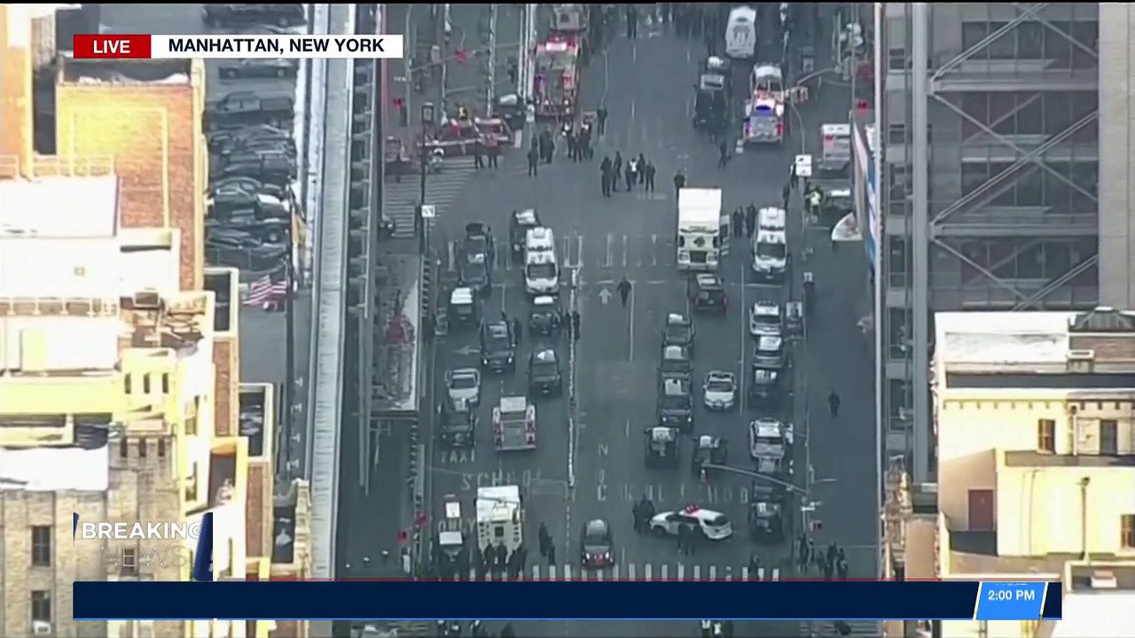 BREAKING NEWS | Report: man had explosive device strapped on body | Monday, December 11th 2017