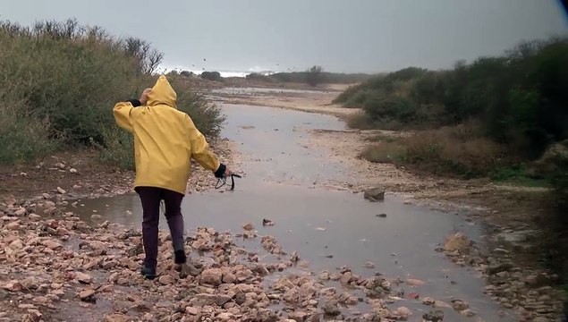 Les curieux se sont pressés à Carro pour contempler la mer déchaînées. Prudence !