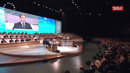 Climat : "On est en train de perdre la bataille" lance Emmanuel Macron au One Planet Summit