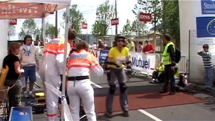 "Attention à la mousse", les chutes en roller à l'arrivée de cette course à Strasbourg