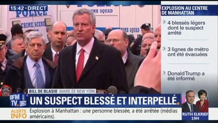 New York: le maire parle d'une "tentative d'attaque terroriste" et "d'un incident isolé"