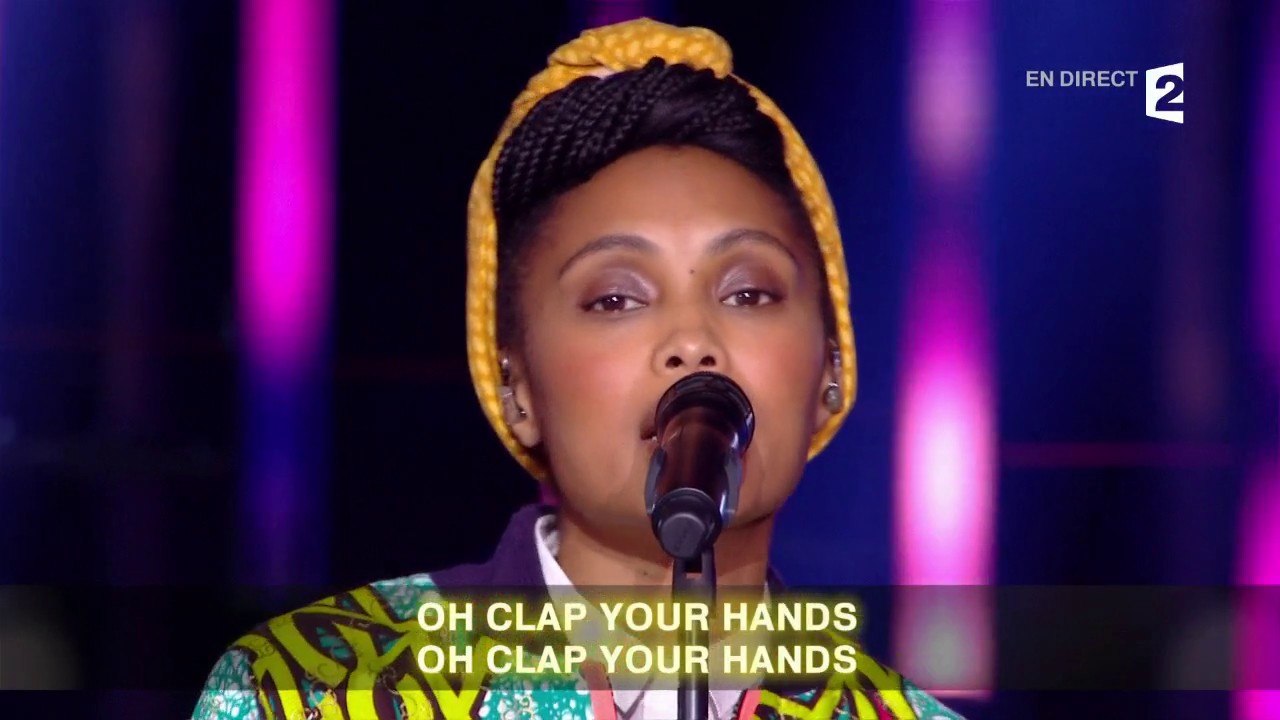 Imany, la chorale de France Télévision et la chorale du Slip Français