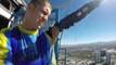 Guy scared of heights does sky jump hotel stratosphere Vegas [Funny as hell]