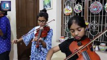 Instrumental Performence By Violin --  Zias Art Gallery Students DHAKA -- By Khwaja Zia