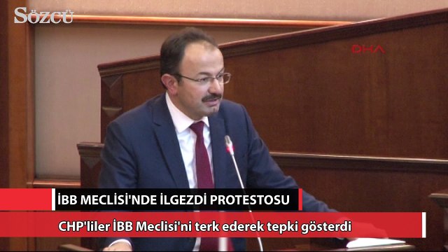 İBB Meclisi’nde İlgezdi protestosu