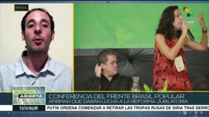 Frente Brasil Popular realizó congreso nacional en Sao Paulo