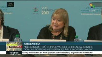 S. Malcorra reitera compromiso del gobierno argentino con la OMC