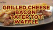 Grilled Cheese Bacon Tater Tot Waffle
