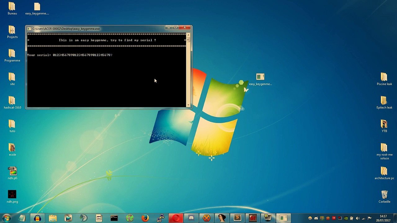 [1] Reverse Engineering  Le Keygenme du debutant