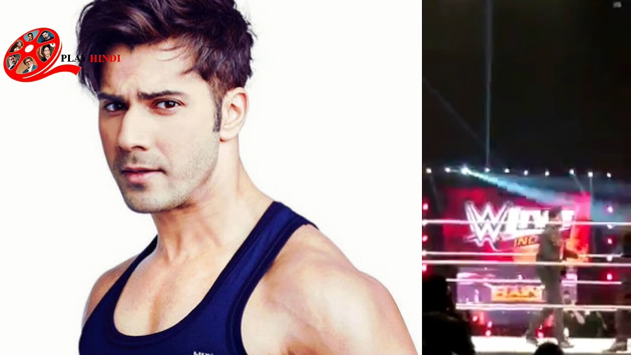 Varun Dhawan first time in WWE ring