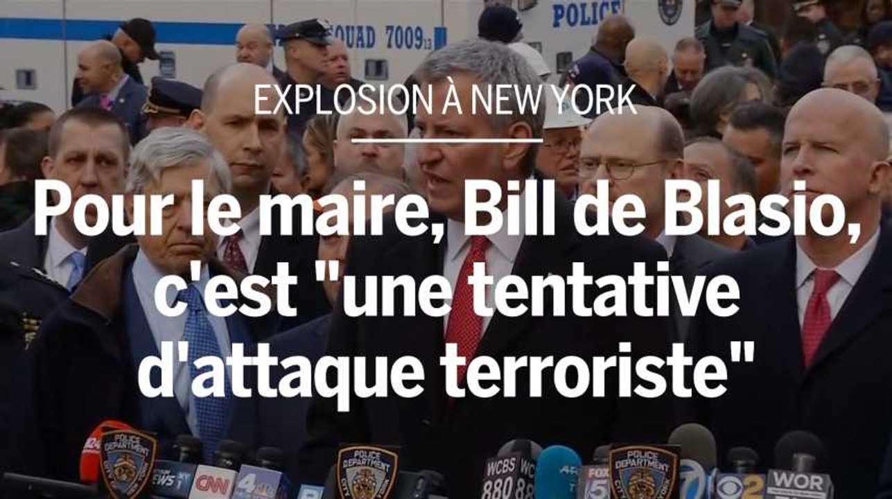 Explosion à New York : "un individu isolé qui a manqué son but", dit le maire de la ville