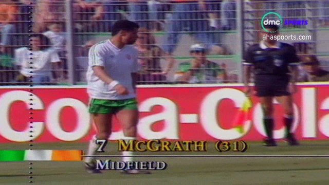 الشوط الاول مباراة مصر و ايرلندا 0-0 كاس العالم 1990