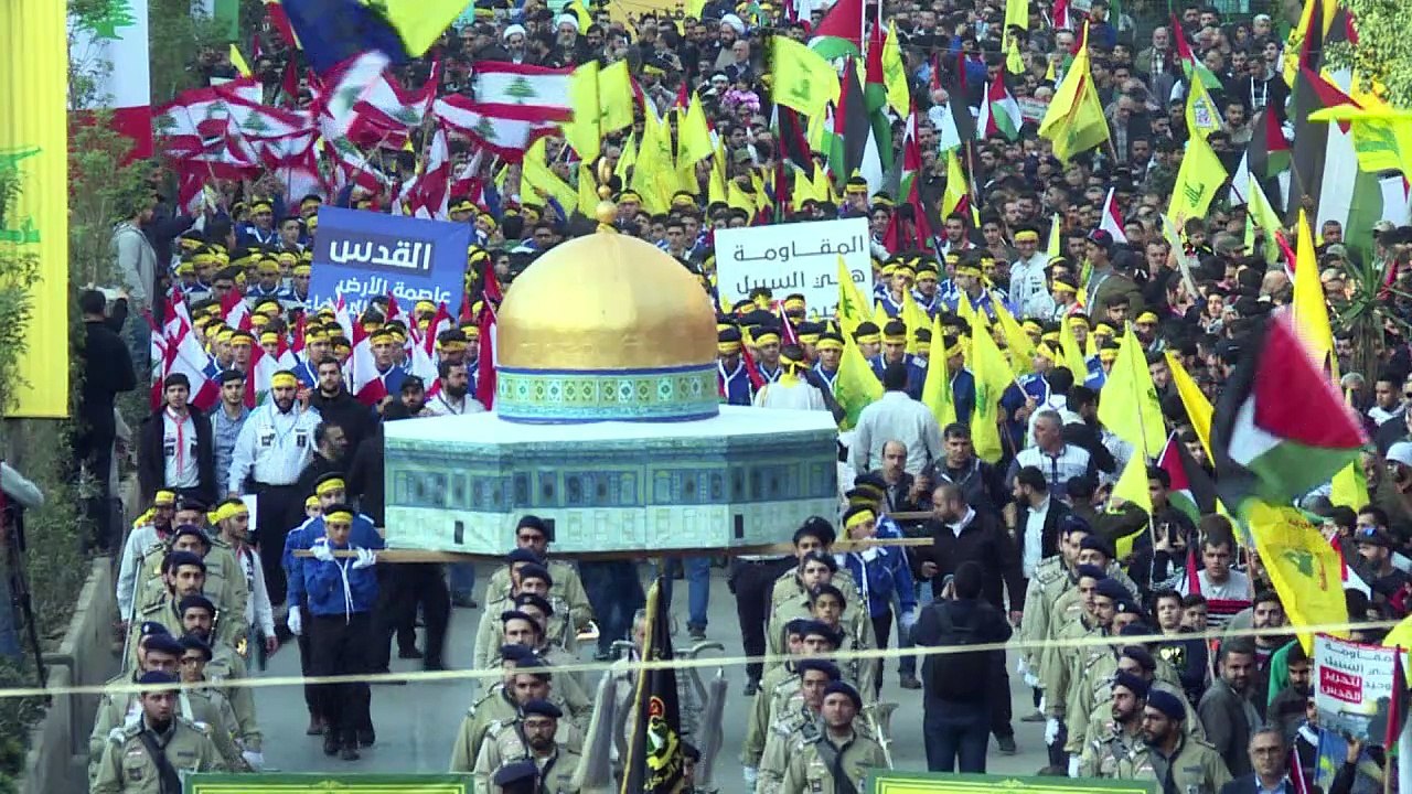 الأمين العام لحزب الله يعتبر أن قرار ترامب "بداية نهاية إسرائيل"