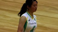 栗田楓選手(Kaede Kurita)その③群馬銀行ｸﾞﾘｰﾝｳｲﾝｸﾞｽ【女子ﾊﾞﾚｰﾎﾞｰﾙVﾁｬﾚﾝｼﾞﾘｰｸﾞⅡ2017-2018】2017.11.12青山学院大学体育館
