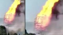 Un gigantesque incendie détruit une pagode chinoise de 16 étages