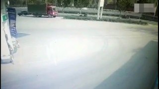 Woman Hit and Dragged by Truck, but survived , video from china