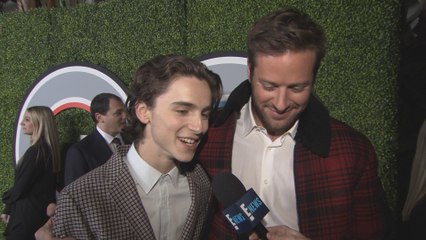 Armie Hammer & Timothee Chalamet Dish on Friendship