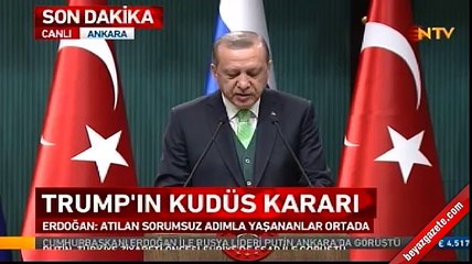 Ortak basın toplantısında kritik Kudüs açıklaması