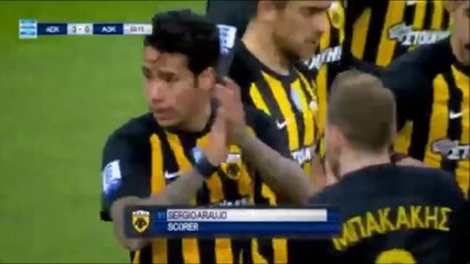3-0 Sergio Araujo AMAZING Goal - AEK Athens 3-0 AO Kerkyra - 11.12.2017 [HD]