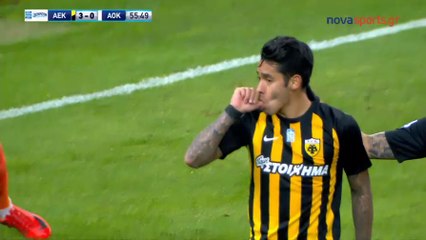 3-0 Sergio Araujo AMAZING Goal [HD] - AEK Athens 3-0 AO Kerkyra - 11.12.2017 (Full Replay)