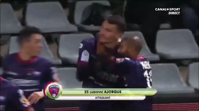0-1 Ludovic Ajorque Goal France Ligue 2 - 11.12.2017 Nîmes Olympique 0-1 Clermont Foot