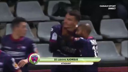 0-1 Ludovic Ajorque Goal France  Ligue 2 - 11.12.2017 Nîmes Olympique 0-1 Clermont Foot