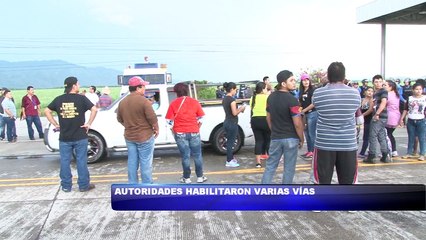 Autoridades habilitaron varias vías