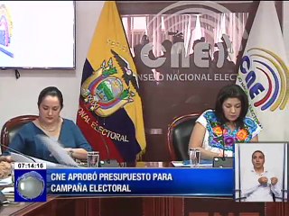 CNE aprobó presupuesto para campaña electoral