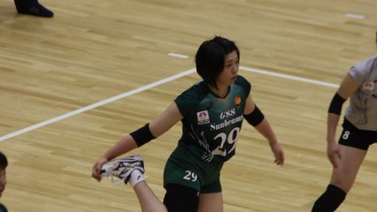 勝見咲子 選手(Sakiko Katsumi)GSS東京サンビームズ【女子ﾊﾞﾚｰﾎﾞｰﾙVﾁｬﾚﾝｼﾞﾘｰｸﾞⅡ2017-2018】2017.11.11青山学院大学体育館