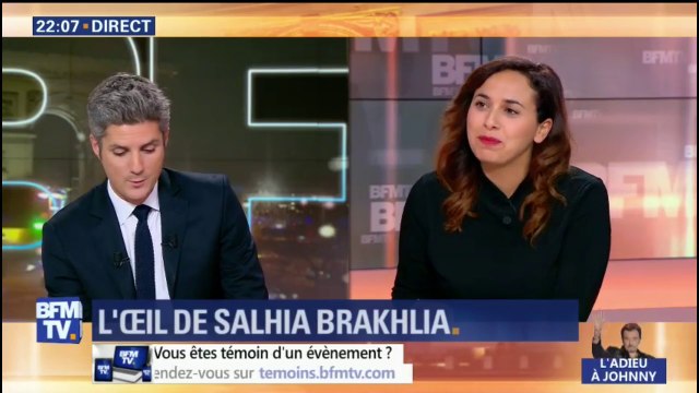 L'oeil de Salhia Brakhlia : Hommage à Johnny Hallyday, caméra embarquée au coeur du cortège.