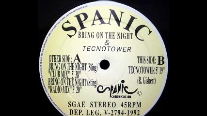 Spanic - Bring On The Night (Club Mix) (A)