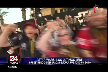 Star Wars: actores participaron en el preestreno