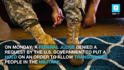 Transgender People Will be Able to Enlist in the US Military in 2018